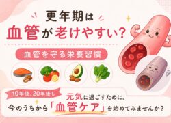 更年期は血管が老けやすい！？今日から始める「血管を守る栄養習慣」