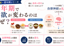 【更年期×自律神経】「食べたい」が増えたのは更年期のサイン？食欲の変化を解説
