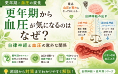 【更年期×自律神経】「血圧が変わってきた？」更年期と自律神経・血圧の意外な関係