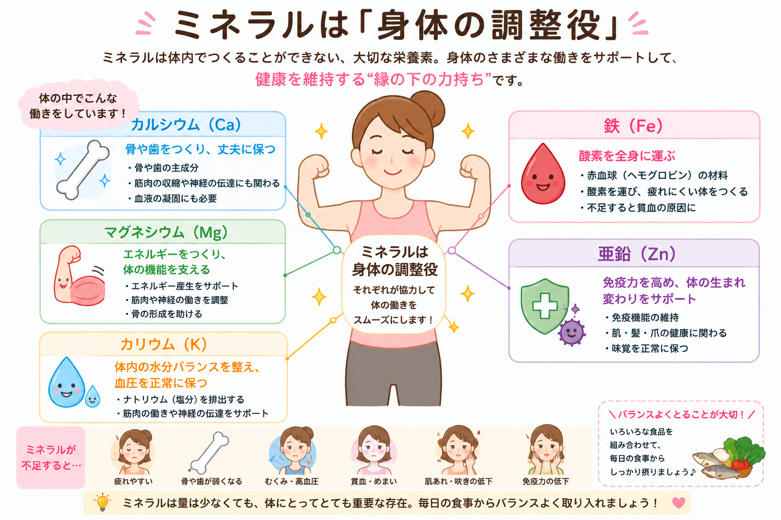 身体とミネラル